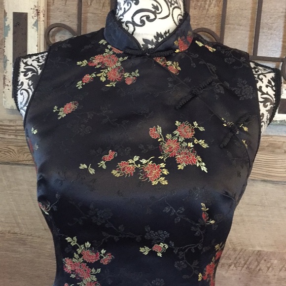 Robbie Bee Oriental Floral Geisha Dress - Picture 3 of 6